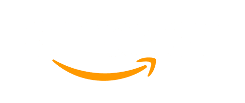 Amazon logo - White - Small