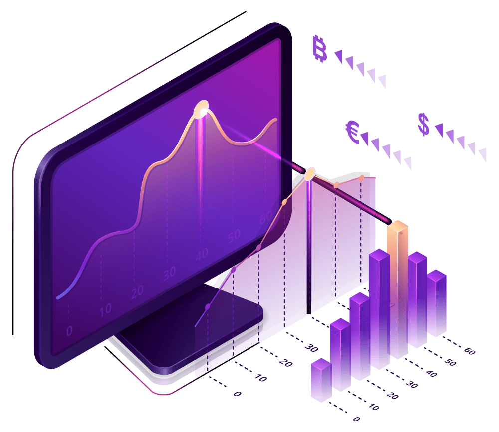 Graphic of Display and Purple Graphs